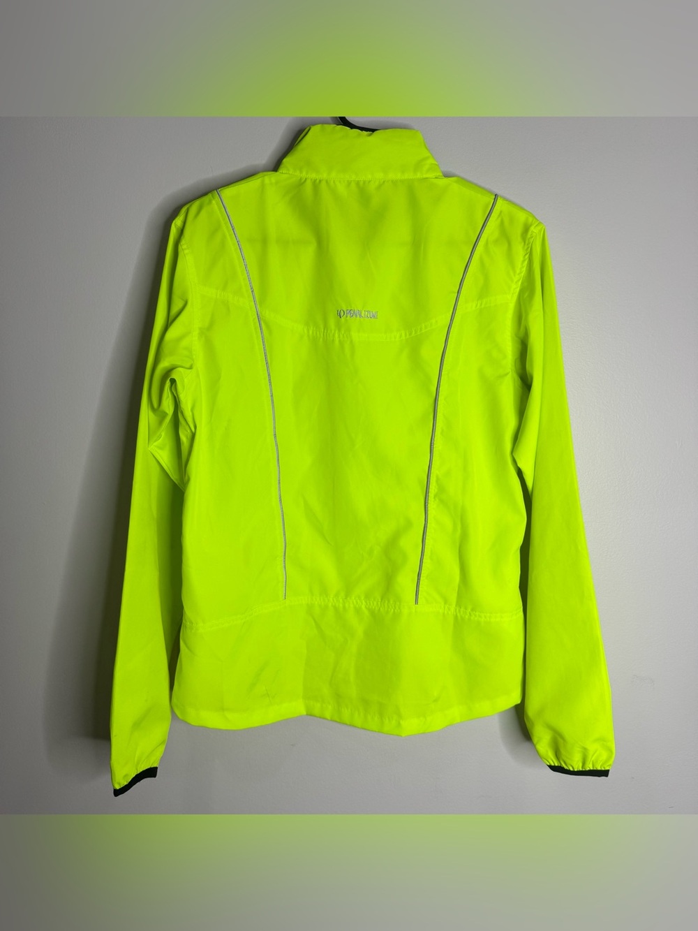 Pearl Izumi Women’s Lightweight Shell Cycling Jacket Medium Bright Green Zip - Picture 10 of 11
